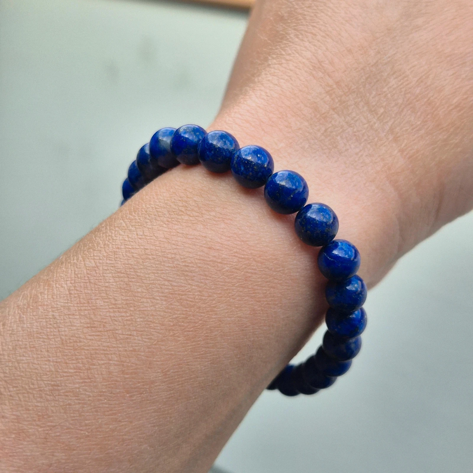 Natual Lapis Lazuli beaded bracelet – photo 8